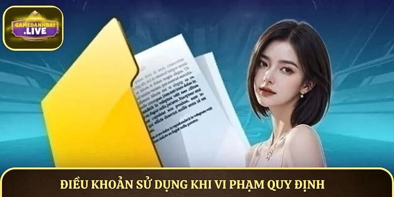 Điều khoản sử dụng khi vi phạm quy định